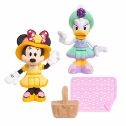 GP TOYS Minnie - Blister 2 figurines 7,5 cm avec accessoires - Tea Party, 100 g