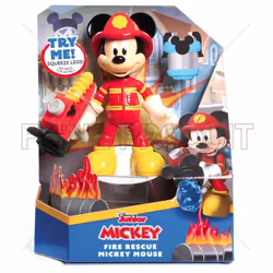 GP TOYS Mickey - Figurine 15 cm Pompier avec acc., Multicolore