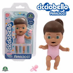 Cicciobello Amicicci - Blister 1 Amicicci avec acc. - Asst - Serie Nuit, 105 mm, 140 g, Multicolore