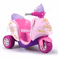FEBER - SCOOTY PRINCESS 6V, 840 mm, 520 mm, 720 mm, 7,7 kg, 750 mm, 480 mm