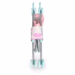 Poussette pour Poupée - Nenuco - Métal - Pliable - Rose et Bleu - Dès 3 Ans