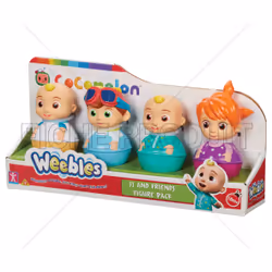 GP TOYS Weebles COCOMELON - Coffret 4 personnages, Garçon/Fille, Chine, CE, 240 mm, 60 mm, 120 mm