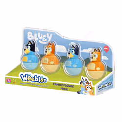 GP TOYS Weebles BLUEY - Coffret 4 personnages - Asst, Garçon/Fille, Chine, CE, 240 mm, 60 mm, 120 mm