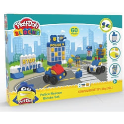 Pinypon Action Play-doh Blocks - Coffret police - 60 pcs