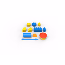 Pinypon Action Play-doh Blocks - Starter set - 11 pcs, Chine, CE, 200 mm, 55 mm, 215 mm