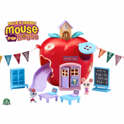 GP TOYS Mouse in the House - Coffret Pomme Ecole, 136 mm, Multicolore