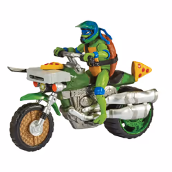 GP TOYS Tortues Ninja - Vehicule deluxe avec figurine 12 cm - Leonardo, 4 an(s), Multicolore, Plastique