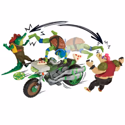 GP TOYS Tortues Ninja - Vehicule deluxe avec figurine 12 cm - Leonardo - Vue supplémentaire 7