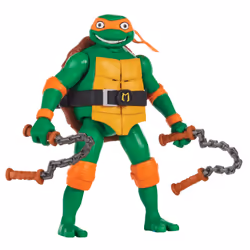 GP TOYS Tortues Ninja - Figurine deluxe 15 cm avec fonction électronique - Michelangelo, 4 an(s), Multicolore, Plastique