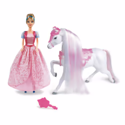 GP TOYS Fairytale Princess - Poupée Princesse 30 cm avec cheval + acc- Cendrillon, Multicolore, Chine, CE, 320 mm, 140 mm, 33 ...