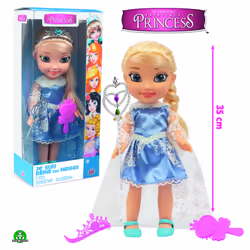 GP TOYS Fairytale Princess - Poupée Princesse 35 cm avec sceptre et couronne- Reine des Neiges, Multicolore
