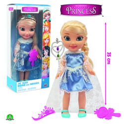 GP TOYS Fairytale Princess - Poupée Princesse 35 cm avec sceptre et couronne- Reine des Neiges