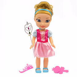 GP TOYS Fairytale Princess - Poupée Princesse 35 cm avec sceptre et couronne- Cendrillon