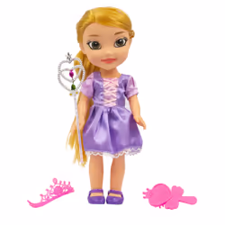 GP TOYS Fairytale Princess - Poupée Princesse 35 cm avec sceptre et couronne- Raiponce