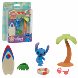GP TOYS Disney Stitch - Coffret Surf, Palmier et Figurine