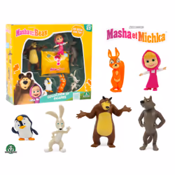 GP TOYS Masha et Michka - Coffret Figurines Multipack (6 figurines + 1 figurine surprise)