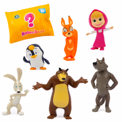 GP TOYS Masha et Michka - Coffret Figurines Multipack (6 figurines + 1 figurine surprise)
