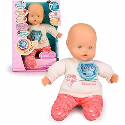 Poupon Interactif NENUCO - Parle 7 Langues - Corps Souple - Jouets pour Enfants 3 Ans - NFN78