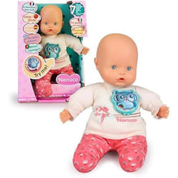 Poupon Interactif NENUCO - Parle 7 Langues - Corps Souple - Jouets pour Enfants 3 Ans - NFN78