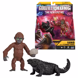GP TOYS Godzilla x Kong 2 - Figurine Articulée - Suko (9 cm) et Titanus (11 cm), 4 an(s), Multicolore