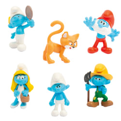 GP TOYS Les Schtroumpfs - Coffret 6 figurines 5,5 cm surprise (avec figurine exclusive Azrael)