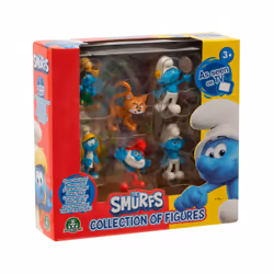 GP TOYS Les Schtroumpfs - Coffret 6 figurines 5,5 cm surprise (avec figurine exclusive Azrael)