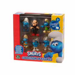 GP TOYS Les Schtroumpfs - Coffret 6 figurines 5,5 cm surprise (avec figurine exclusive Gargamel)