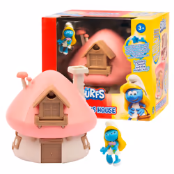 GP TOYS Les Schtroumpfs - Maison Magique (avec clé, 1 figurine et des accessoires) - Schtroumpfette, 3 an(s), Multicolore, Pl ...