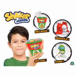 GP TOYS Shaker Maker - Les Tortues Ninja, Kit de loisirs créatifs pour enfants, 5 an(s), Multicolore