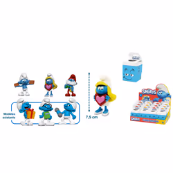 GP TOYS Les Schtroumpfs - Figurine 7,5 cm avec fonction - Asst 2 - en présentoir, Garçon/Fille, Chine, CE, 75 mm, 125 mm, 75  ...