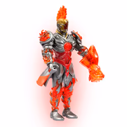 GP TOYS Gormiti - Figurine articulée de 27 cm Gormiti avec arme - Feu, 280 g
