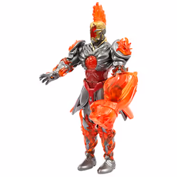 GP TOYS Gormiti - Figurine articulée de 27 cm Gormiti avec attaque lumineuse - Feu, 240 g
