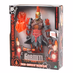 GP TOYS Gormiti - Figurine articulée de 27 cm Gormiti avec attaque lumineuse - Feu