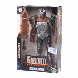 GP TOYS Gormiti - Figurine articulée de 27 cm Gormiti avec arme - General Krater - Vue supplémentaire 4