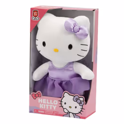 Hello Kitty - Peluche de 30 cm - Robe satin violette - Vue supplémentaire 7