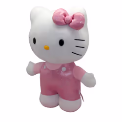 GP TOYS Hello Kitty - Peluche de 30 cm - Robe a point rose, Multicolore, Garçon/Fille, Chine, CE, 100 mm, 190 mm
