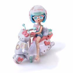 GP TOYS Hello Kitty Poupée 4SF - Pretty Pink avec Scooter