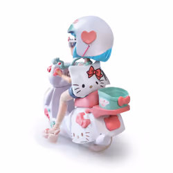 GP TOYS Hello Kitty Poupée 4SF - Pretty Pink avec Scooter - Vue supplémentaire 4