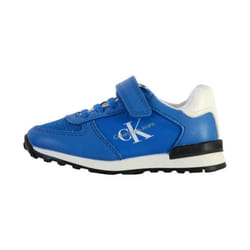 Baskets enfant Calvin Klein Jeans Low cut - bleu royal/blanc