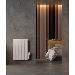 Radiateur électrique - Deltacalor - Radiateur électrique à inertie fluide - Telica Cintré 1800W - Blanc