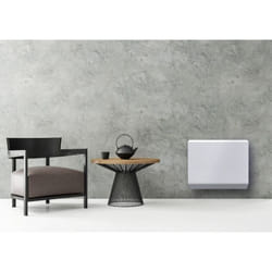 Radiateur électrique double système de chauffe 1000W Menec blanc - Deltacalor