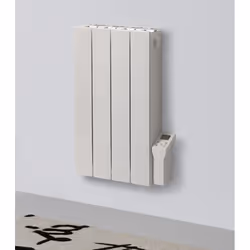 Cubo Evo est un radiateur électrique en aluminium à contrôle numérique avec un corps chauffant en pierre réfractaire: pendant ...