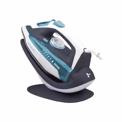 Beper 50.161, Fer à repasser à sec ou à vapeur, Semelle en céramique, 25 g/min, Noir, Turquoise, Blanc, 25 g/min, 0,3 L