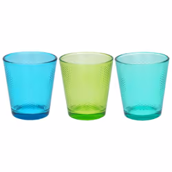 Tognana Porcellane GOLF, Multicolore, Verre, 3 pièce(s), Cône, 340 ml