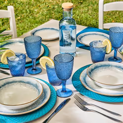 Tognana Porcellane MC070186008 kit de vaisselle 18 pièce(s) Porcelaine Bleu, Blanc