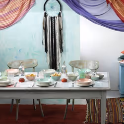 Tognana Porcellane Gipsy Soft kit de vaisselle 18 pièce(s) Porcelaine Vert, Rouge, Turquoise