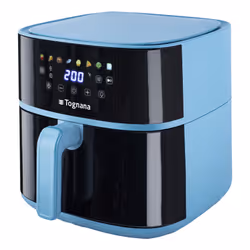 Tognana Porcellane D2DFA05IRZU friteuse Unique 8 L Autonome 2000 W Friteuse d’air chaud Noir, Bleu