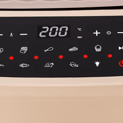 Tognana Porcellane D2DFA06IRCH friteuse Unique 9,2 L Autonome 2150 W Friteuse d’air chaud Beige, Noir