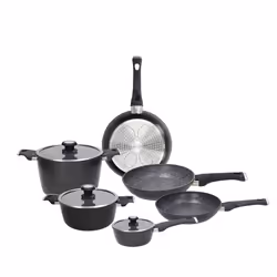 Tognana Porcellane WS79109SPHA, Noir, Aluminium, Greblon, Noir, Verre, Poignée souple