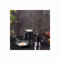 Tognana Porcellane WS43003SPHA machine à café manuelle Cafetière à moka 0,18 L Noir, Argent